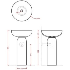 Колонна для раковины Artceram Jolie JOC001 01 00