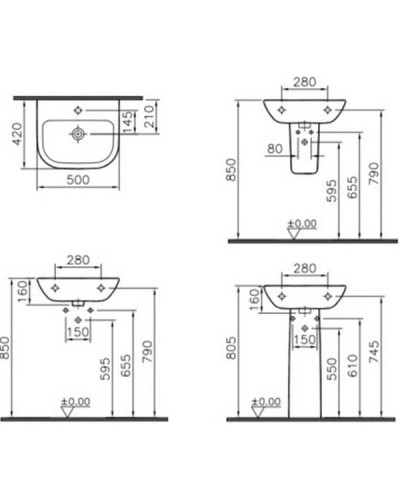 Пьедестал Vitra S20 5529B003-0156