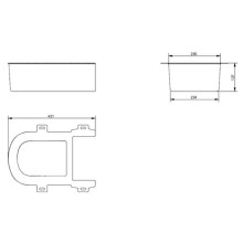 Декоративная панель для подвесного унитаза Toto SG 7EE0007