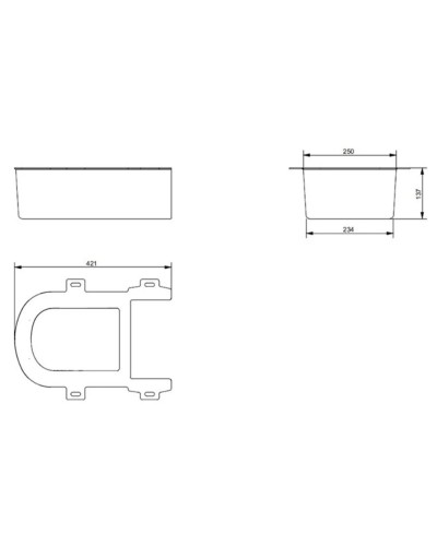 Декоративная панель для подвесного унитаза Toto SG 9AE0017