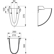 Полупьедестал для раковины Ideal Standard Oceane W306101