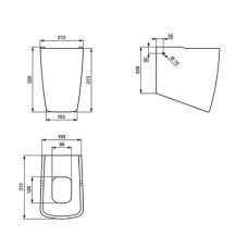 Полупьедестал Ideal Standard Ventuno T409801