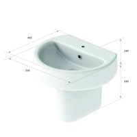 Полупьедестал Sanita Luxe Best Color Black BSTSLSP02