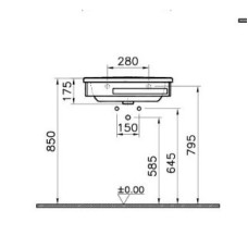 Полупьедестал Vitra D-Light 4358B003-0156