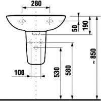 Полупьедестал Jika Olymp 8196110000001