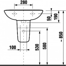 Полупьедестал Jika Olymp 8196110000001