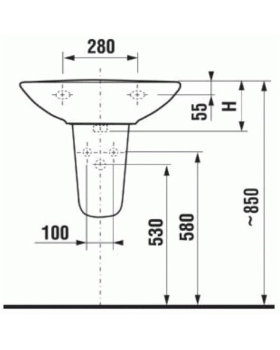 Полупьедестал Jika Zeta 8193910000001