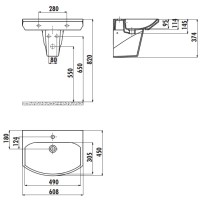 Полупьедестал для раковины Creavit Sorti SR260-00CB00E-0000