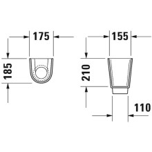 Полупьедестал Duravit Starck 2 0863830000 Белый