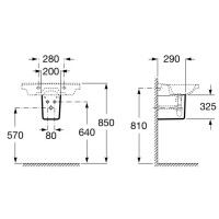 Полупьедестал для раковины Roca Debba 33799100Y