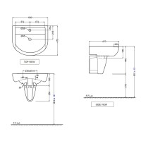 Полупьедестал для раковины Jaquar Aria ARS-WHT-39305
