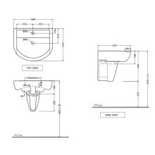 Полупьедестал для раковины Jaquar Aria ARS-WHT-39305