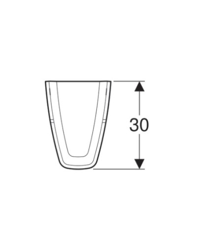 Полупьедестал для раковины Geberit Renova Plan 292110000
