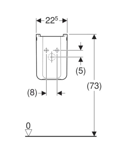 Полупьедестал для раковины Geberit Renova Plan 292110000
