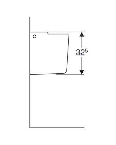 Полупьедестал для раковины Geberit Renova Plan 292110000
