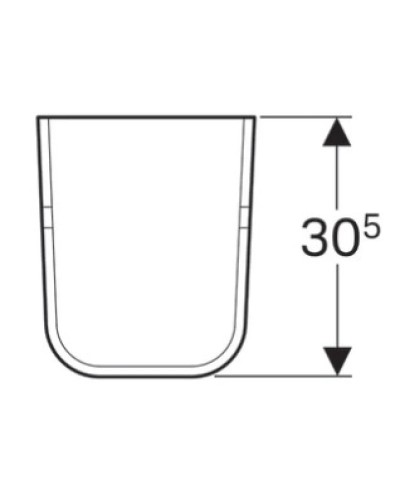 Полупьедестал для раковины Geberit Renova 290520000