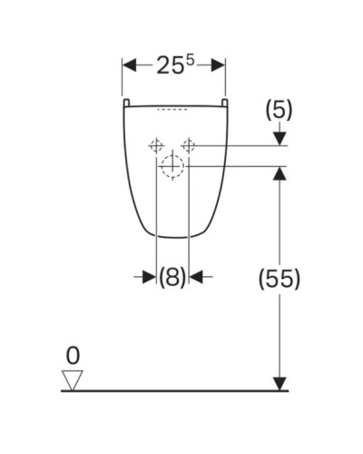 Полупьедестал для раковины Geberit Renova 290520000