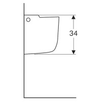 Полупьедестал для раковины Geberit Renova 290520000