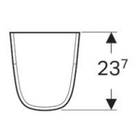 Полупьедестал для раковины Geberit Renova Compact 296250000