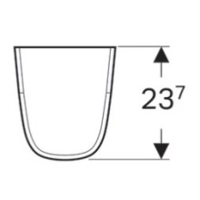 Полупьедестал для раковины Geberit Renova Compact 296250000