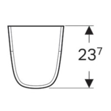 Полупьедестал для раковины Geberit Renova Compact 296250000