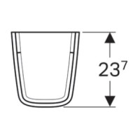 Полупьедестал для раковины Geberit Renova Plan 292150000
