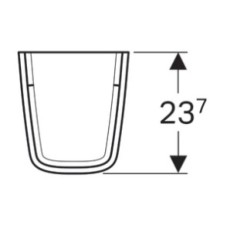 Полупьедестал для раковины Geberit Renova Plan 292150000