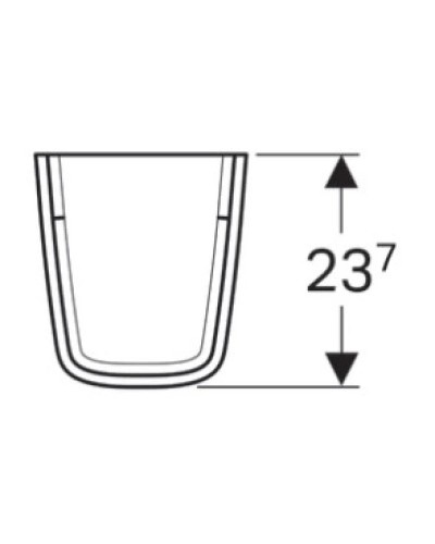 Полупьедестал для раковины Geberit Renova Plan 292150000