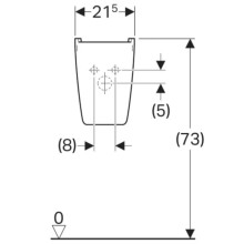 Полупьедестал для раковины Geberit Renova Plan 292150000
