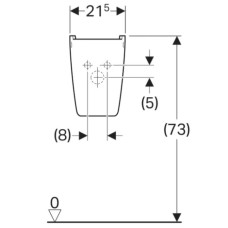 Полупьедестал для раковины Geberit Renova Plan 292150000