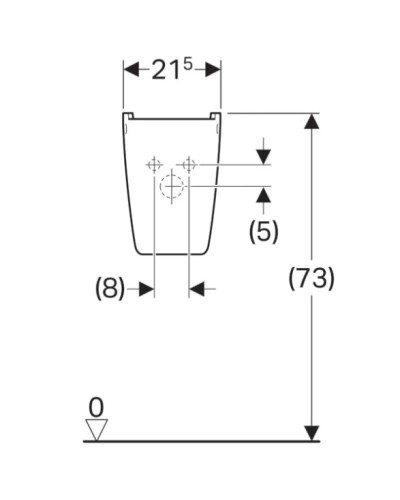 Полупьедестал для раковины Geberit Renova Plan 292150000