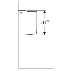 Полупьедестал для раковины Geberit Renova Plan 292150000