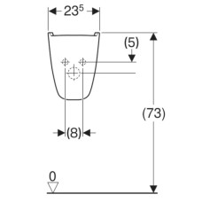 Полупьедестал для раковины Geberit Renova 290530000