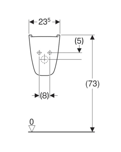 Полупьедестал для раковины Geberit Renova 290530000