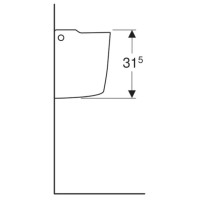 Полупьедестал для раковины Geberit Renova 290530000