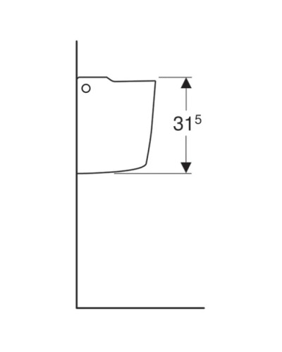 Полупьедестал для раковины Geberit Renova 290530000