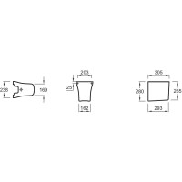 Полупьедестал для раковины Jacob Delafon Odeon Up E4723-00/18566W-00