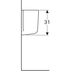 Полупьедестал для раковины Geberit Bambini 296500000