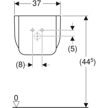 Полупьедестал для раковины Geberit Bambini 296500000