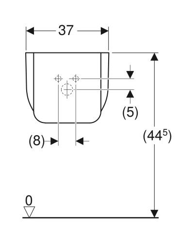 Полупьедестал для раковины Geberit Bambini 296500000