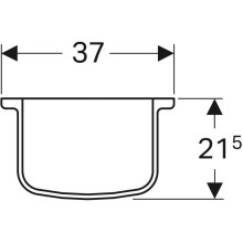 Полупьедестал для раковины Geberit Bambini 296500000