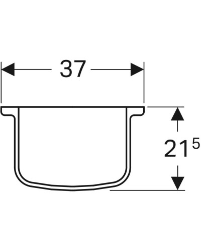 Полупьедестал для раковины Geberit Bambini 296500000