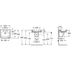 Полупьедестал для раковины Roca Hall 337621000
