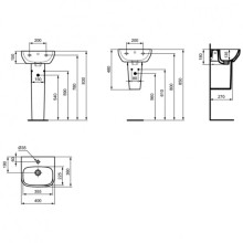 Полупьедестал для раковины Ideal Standard I.Life A T471501