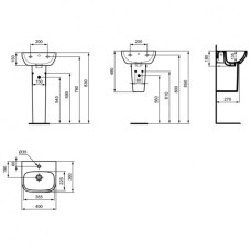 Полупьедестал для раковины Ideal Standard I.Life A T471501