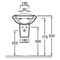 Jacob Delafon Portrait E1285-00 Полупьедестал для рукомойника E1233