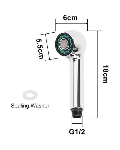 Душевая лейка для кухонного смесителя Frap F26 Хром
