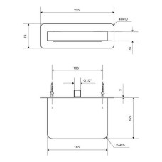 Излив для смесителя Excellent Krotos AREX.8025BL Черный