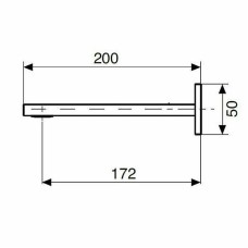 Излив для смесителя Cezares UNIKA-SCV-03/24 Золото