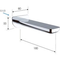 Излив для смесителя Remer 91I Хром